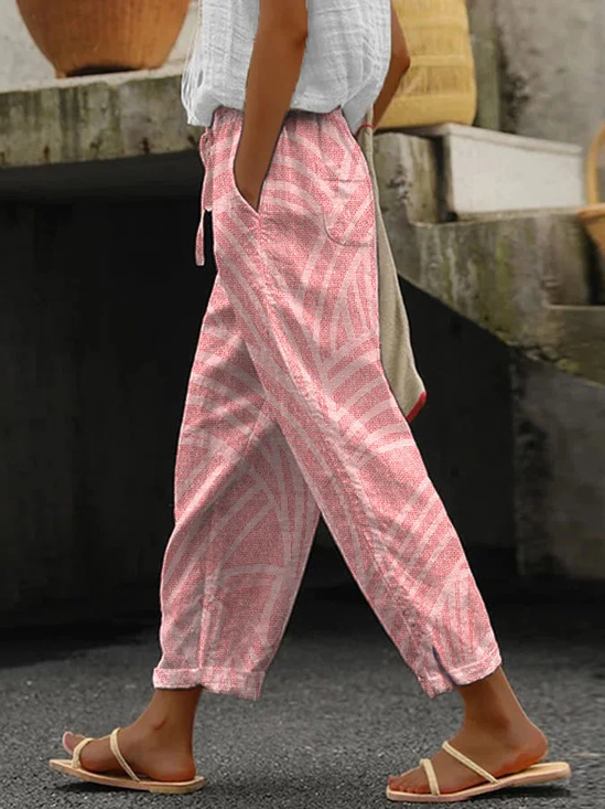 Damen Geometrisch Lang Hose Lässig Frühling/Herbst Hose