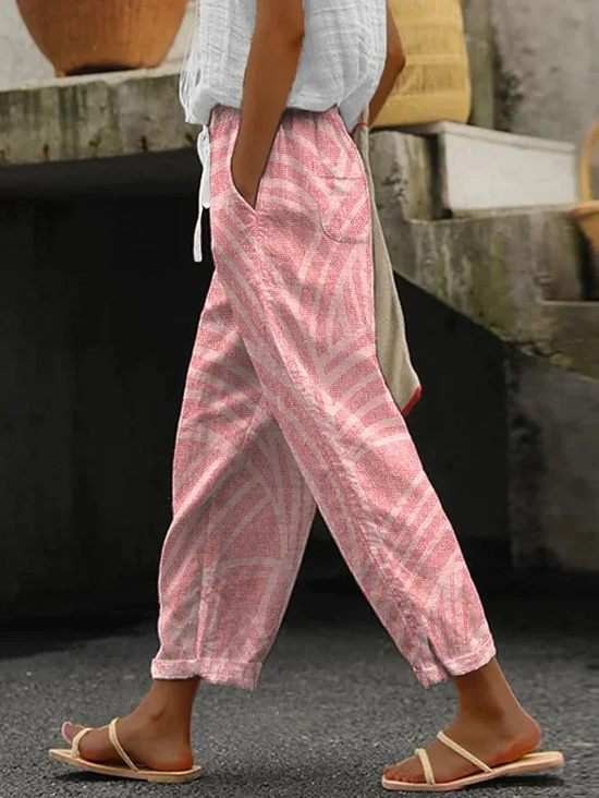 Damen Geometrisch Lang Hose Lässig Frühling/Herbst Hose
