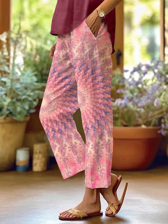 Damen Abstrakt Lang Hose Lässig Frühling/Herbst Hose