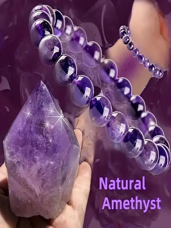 Original Normal Ulagai Tief Amethyst Einzeln Schleife Armband Amethyst Zubehör Armband