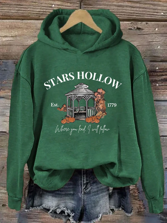 Damen Halloween Frühling/Herbst Langarm Retro Täglich Kapuze