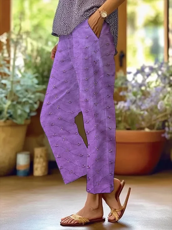 Damen Abstrakt Lang Hose Lässig Frühling/Herbst Hose