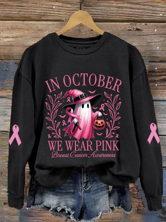 Damen Geblümt Rundhals Print Lässig Frühling/Herbst Langarm Sweatshirt