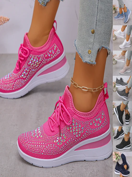 Lässig Farbblock Flache Schuhe