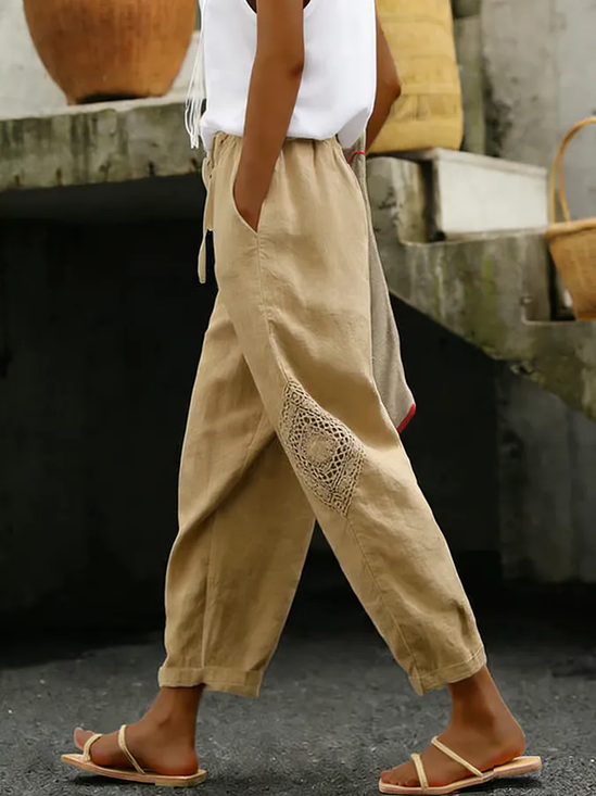 Damen Abstrakt Lang Hose Lässig Frühling/Herbst Hose