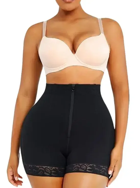 Damen Reißverschluss Hintern-Heben Hose