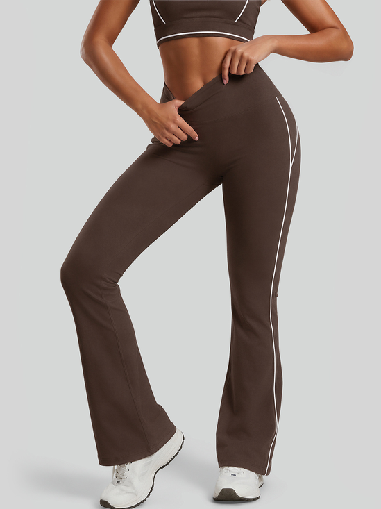Elegant Unifarben Yoga-Hose