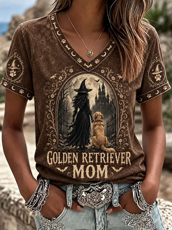 Damen Textbriefe Kurzarm T-Shirts T-Shirt Rundhals Retro Sommer Oberteile
