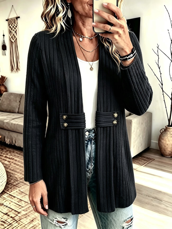 Damen Unifarben Oberbekleidung Neckholder Lässig Windbreaker Frühling/Herbst Trenchcoat