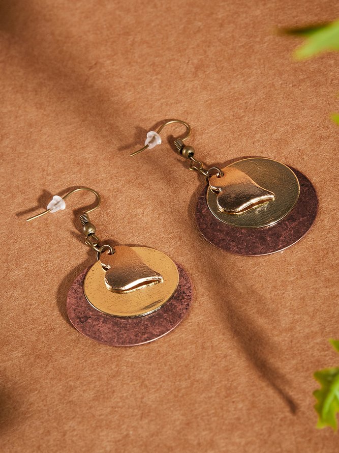 Retro Geprägt Liebe mehrschichtig alt Ohrringe Damen Lässig Täglich Schmuck