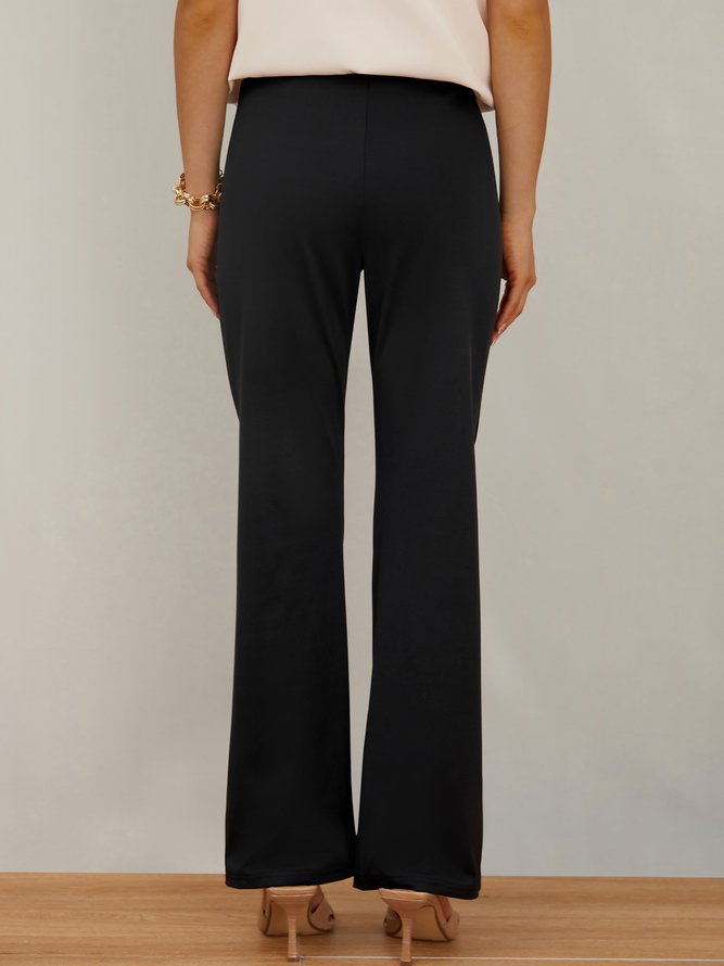 Lässig Unifarben Pendeln Fashion Hose