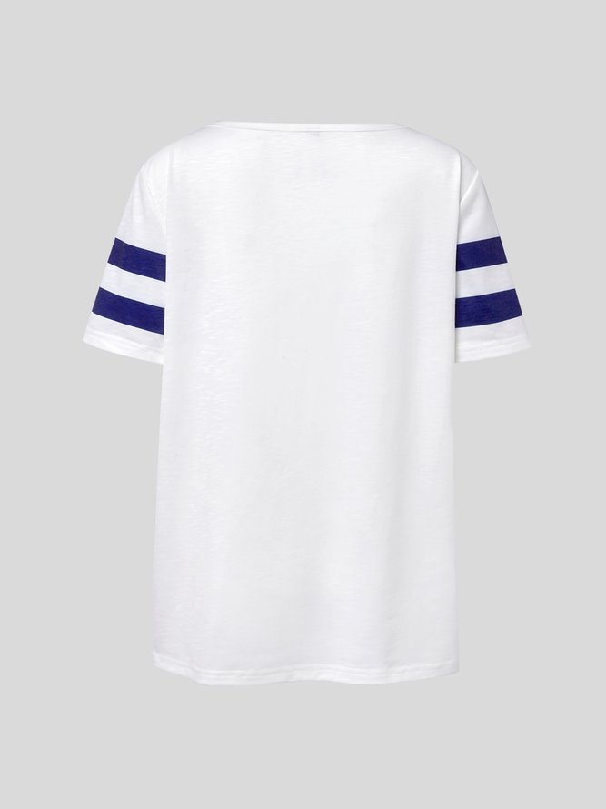 Meer Lässig V-Ausschnitt Anker T-shirt Bedrucken