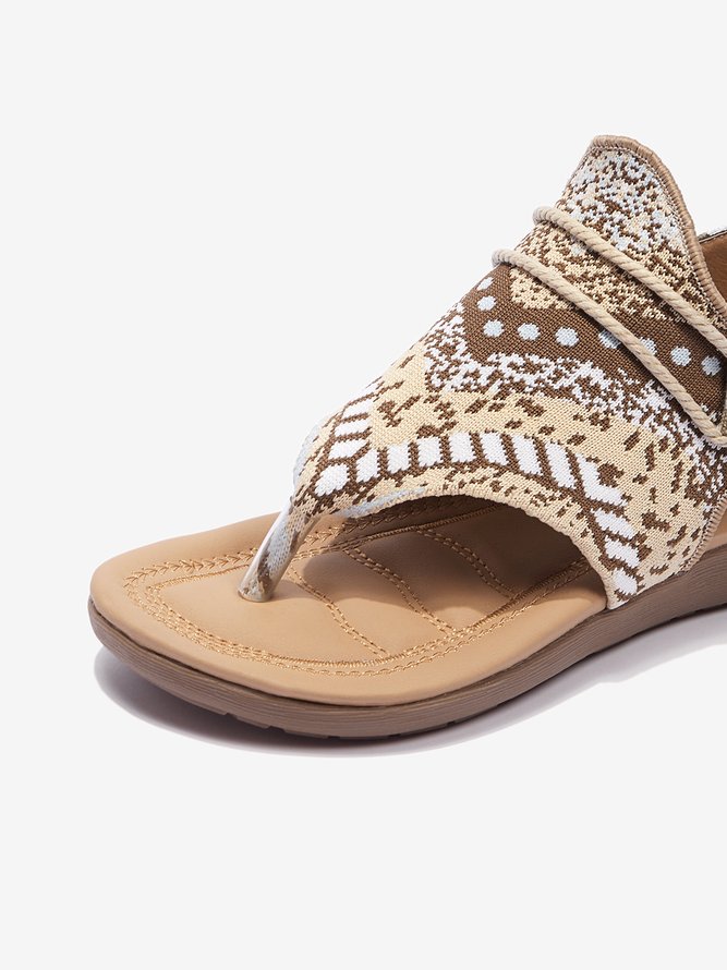 Western Stil Retro Zehentrenner Weich Sohle Pantolette