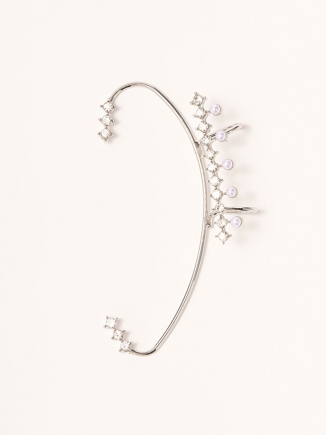 Zirkon Perle Diamant Ohr Manschetten