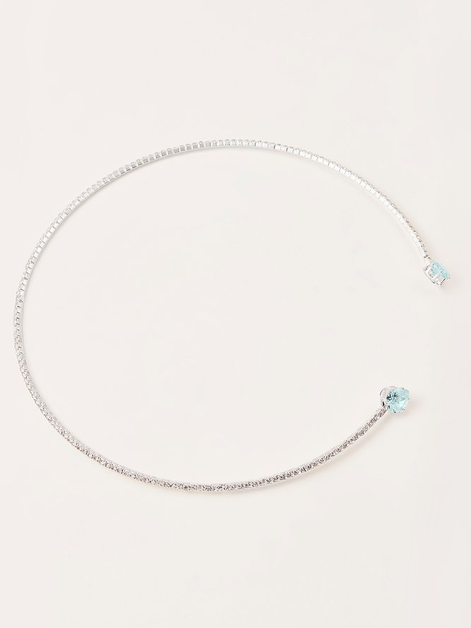 Bankett Party volle Deckung Diamant Halsband Halskette Valentinstag Neujahr Hochzeit Schmuck