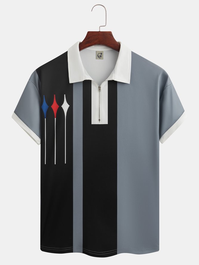 Herren Geometrische Polo Shirts