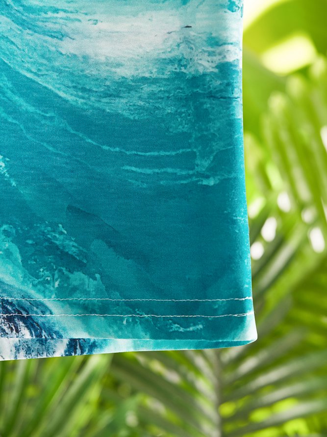 Kurzarm Print T-shirt Bedrucken