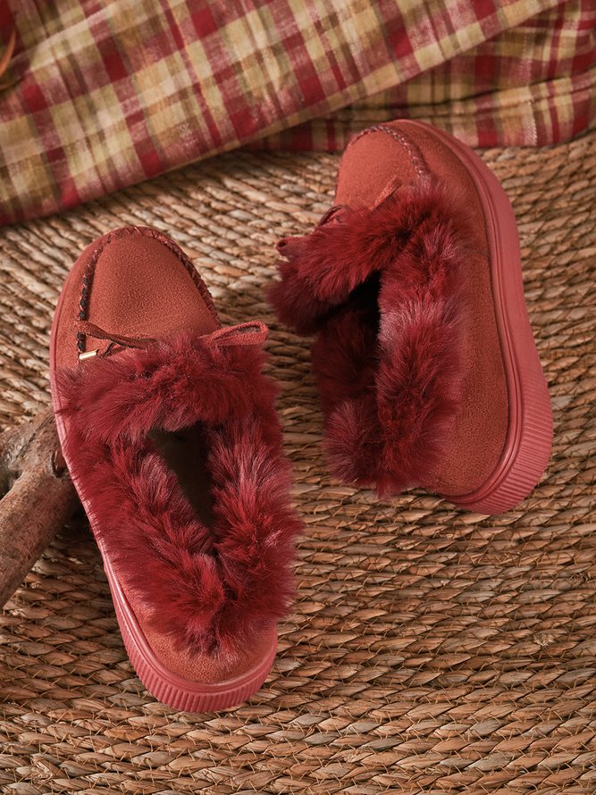 Damen Bequemer Warmer Winterschuhe für Alltag