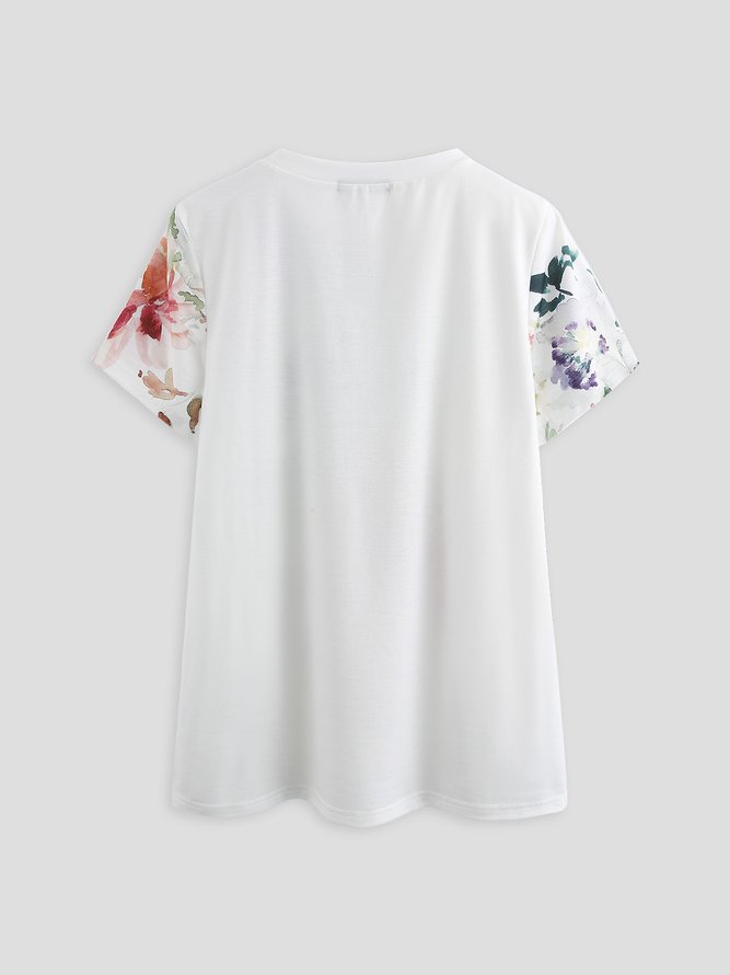 Mutters Tag Damen T-Shirt mit Blumenmuster