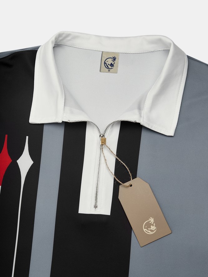 Herren Geometrische Polo Shirts