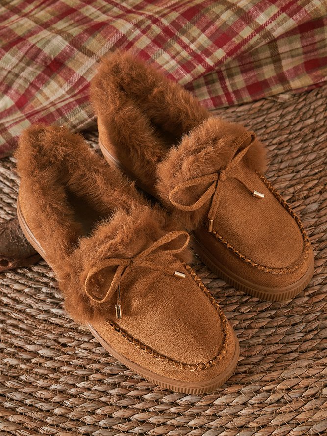 Damen Bequemer Warmer Winterschuhe für Alltag