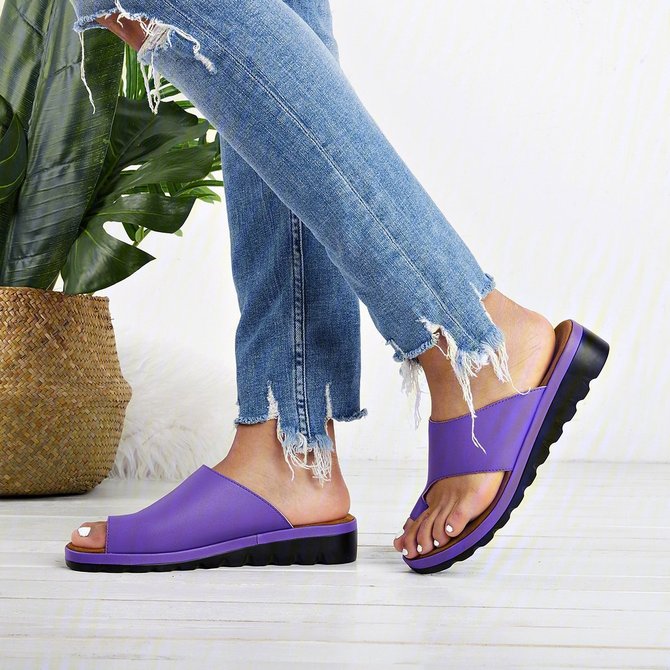 Damen Bequem Plateau Sandale Schuhe