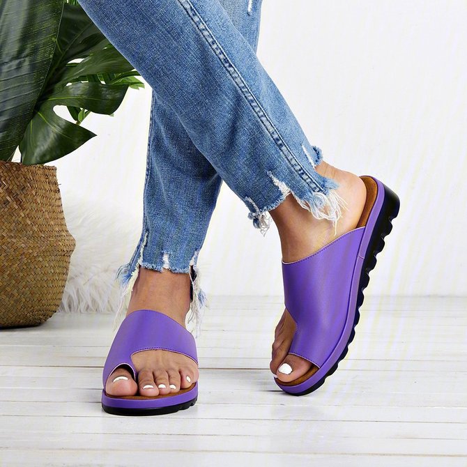 Damen Bequem Plateau Sandale Schuhe