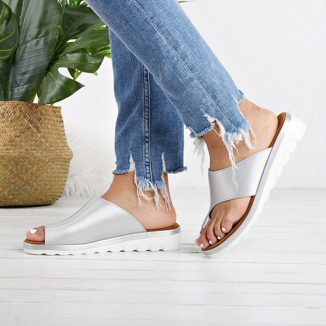Damen Bequem Plateau Sandale Schuhe
