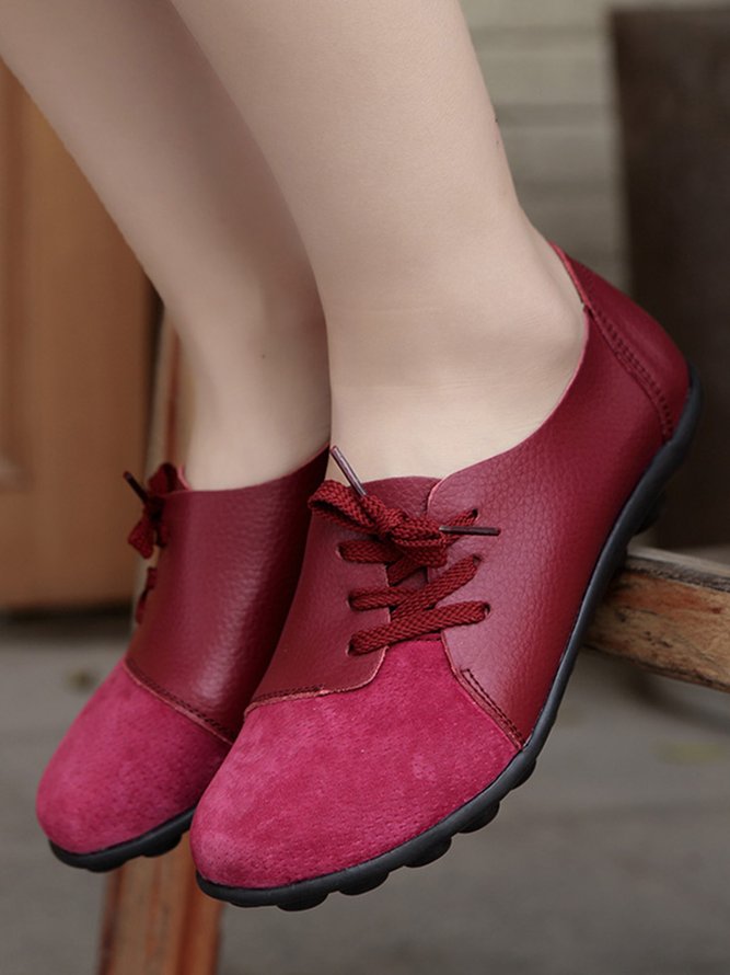 Retro Flache Schuhe