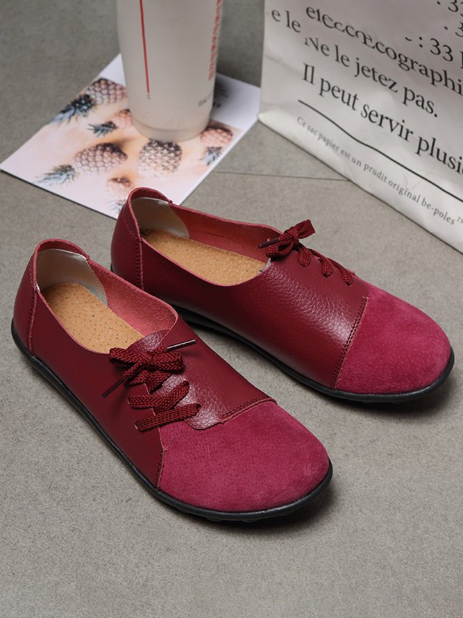 Retro Flache Schuhe