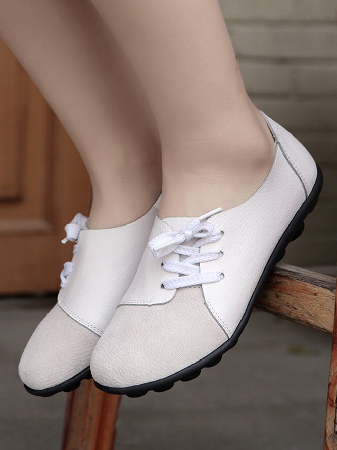 Retro Flache Schuhe