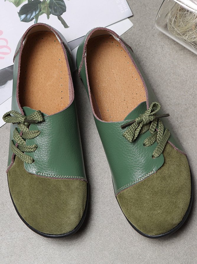 Retro Flache Schuhe