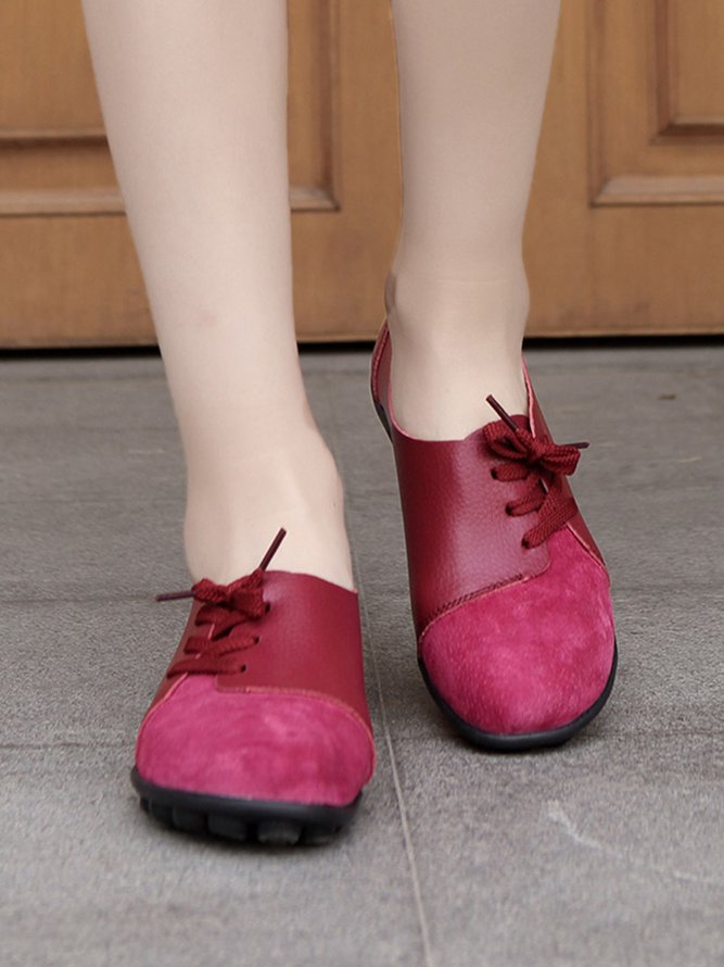 Retro Flache Schuhe