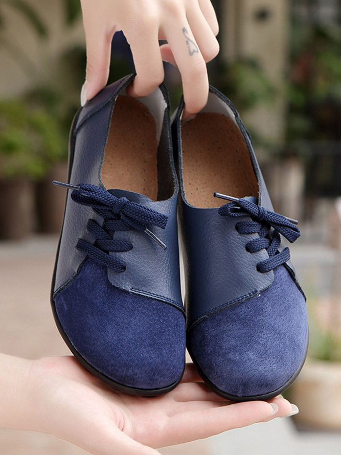 Retro Flache Schuhe