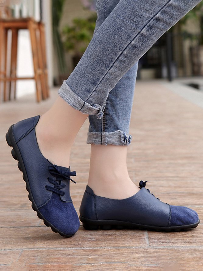 Retro Flache Schuhe