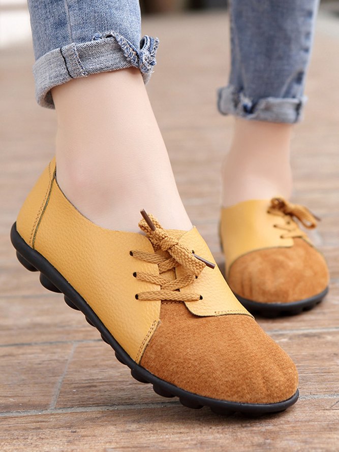 Retro Flache Schuhe