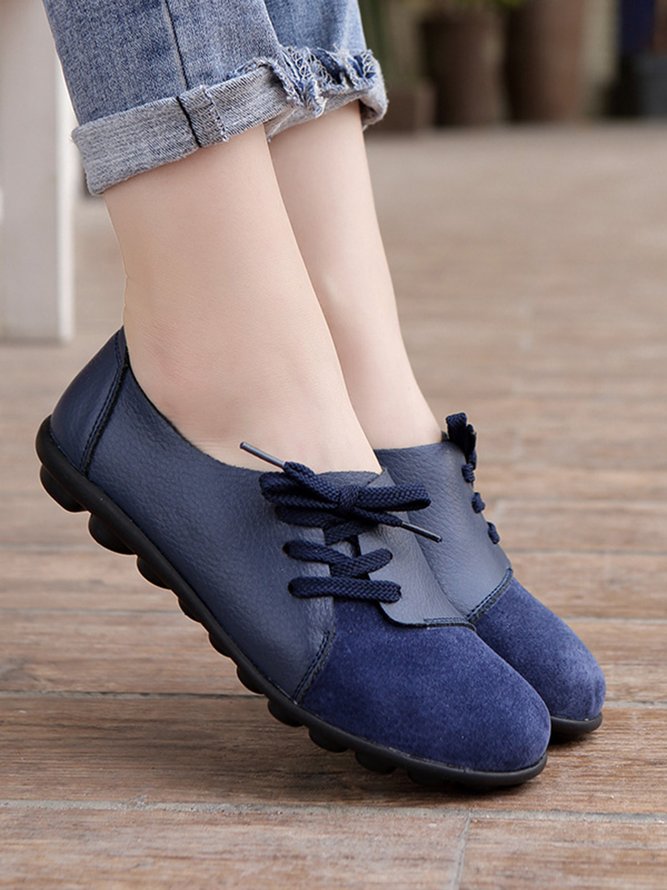 Retro Flache Schuhe