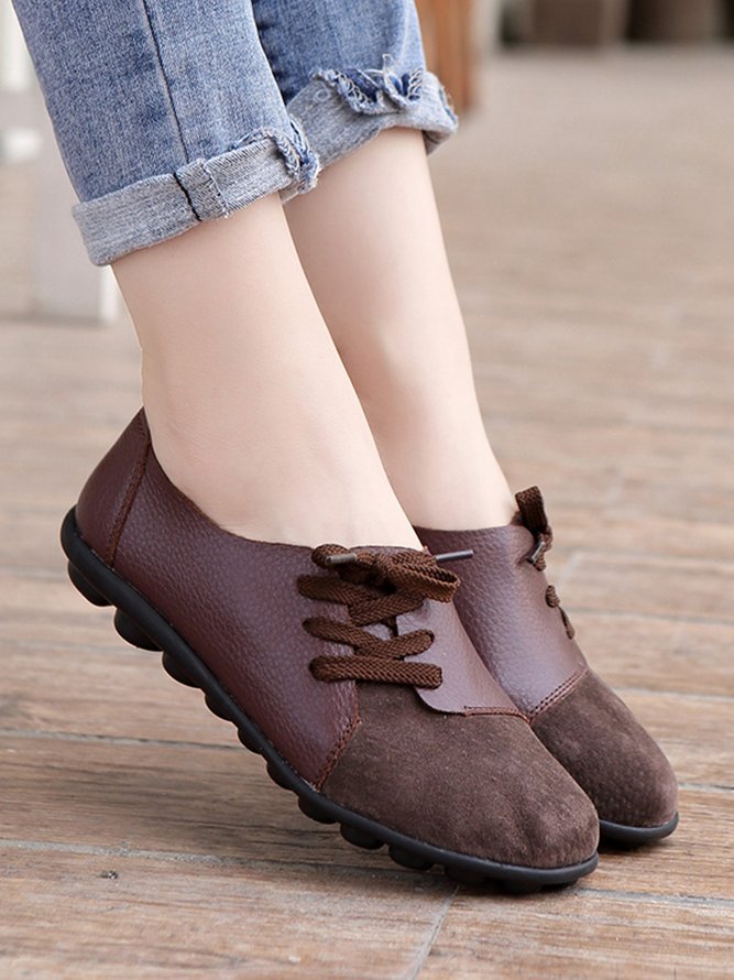 Retro Flache Schuhe