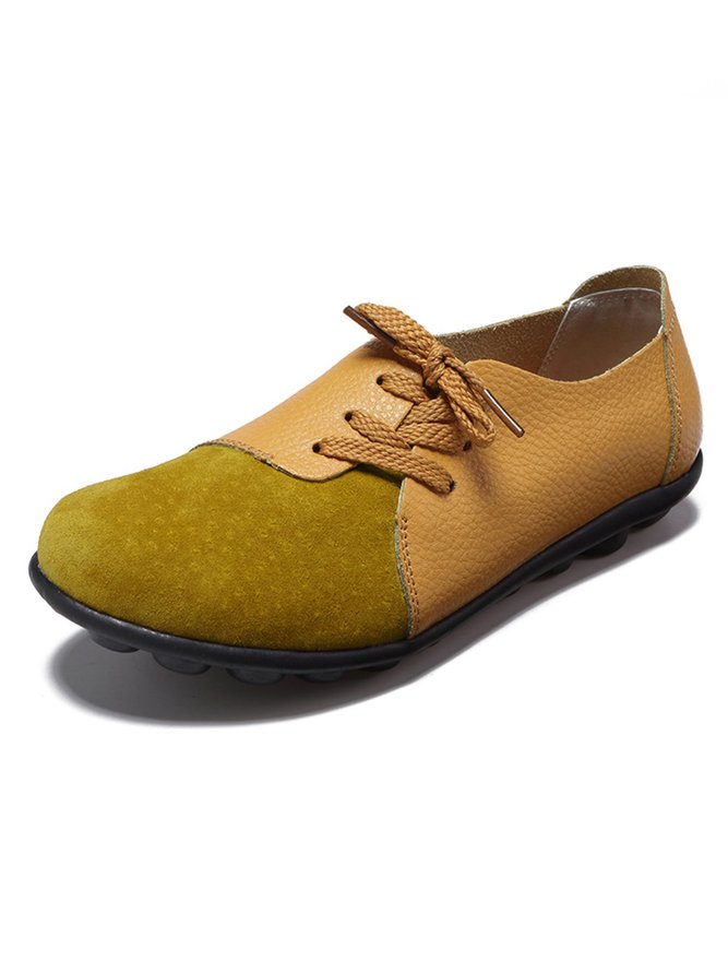 Retro Flache Schuhe