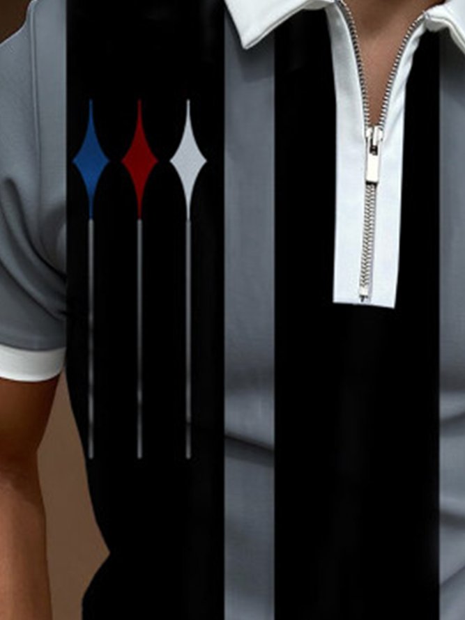 Herren Geometrische Polo Shirts