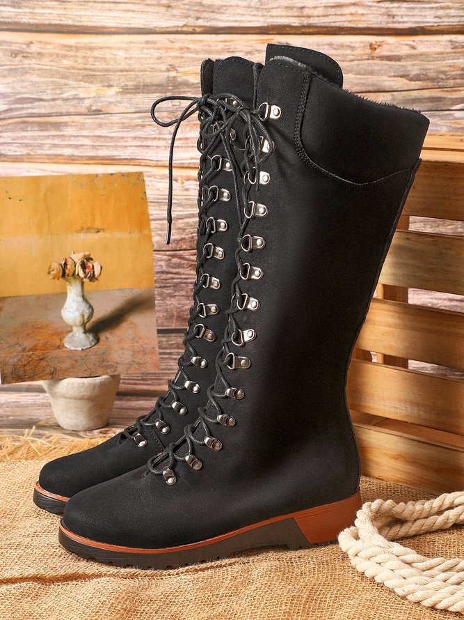 Retro Veloursleder Reißverschluss Martin Stiefelette