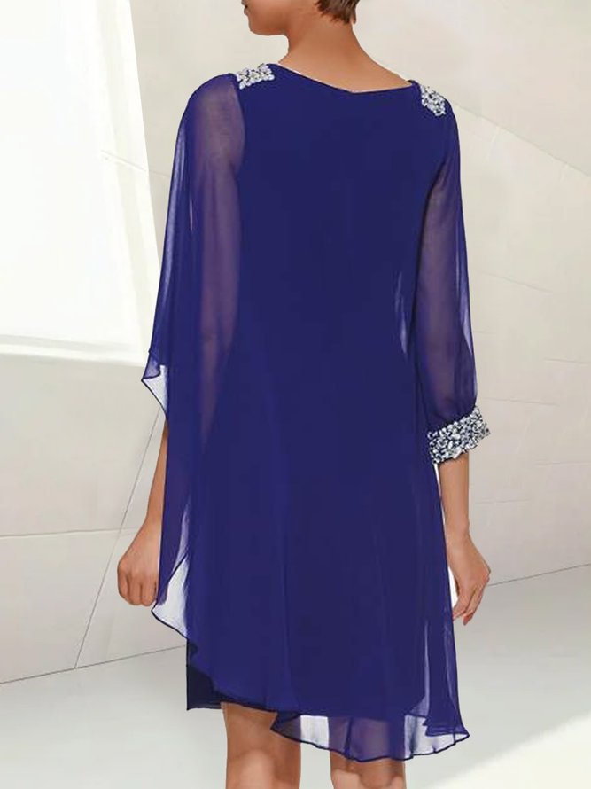 Chiffon Paillette Party Hochzeit Kleid Große Größen