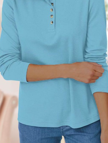 Lässig Unifarben Herbst Mikroelastizität Täglich Rollkragen Baumwollmischung Regelmäßig Regelmäßig Größe Sweatshirts für Damen
