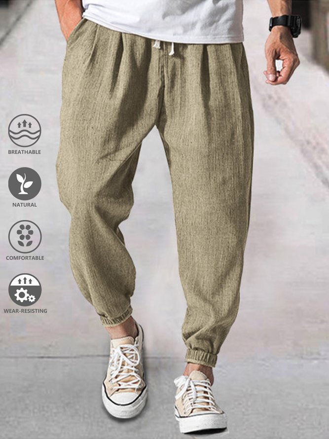 Unifarben Elastische Taille-Schuhspitze-Schnitt Lässig Hose