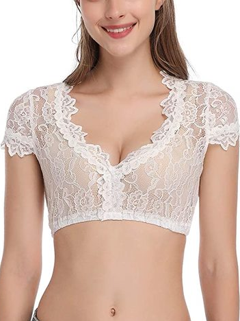 V-Ausschnitt Fest Unifarben Top & Untershirt