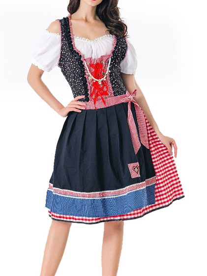 Dirndl Oktoberfest Kariert Party Kleider