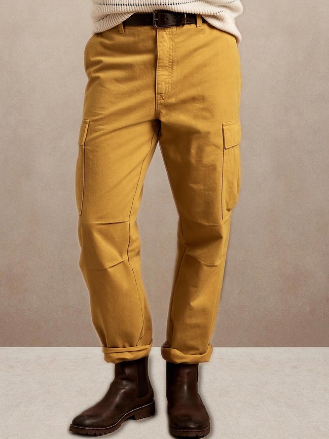 Baumwolle multi-Tasche Ladung Lässig Hose