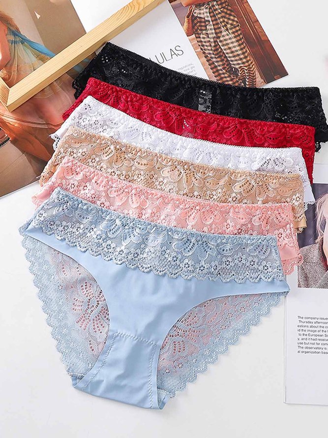 Sexy Spitze Atmungsaktiv Slips Große Größen