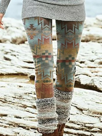 Gummiband Fest Retro Leggings