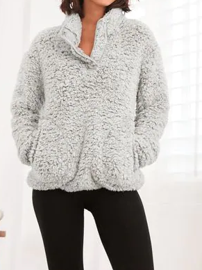 Lammwolle Gemütlich Sweatshirt